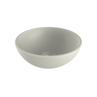 Waskom Opbouw Plieger Mini Round 26x12 cm Keramiek Mat Wit