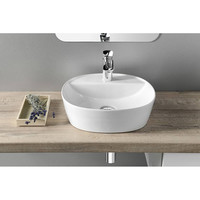 Waskom Opbouw Sapho Lugano Rond 41x11.5 cm Keramiek Wit