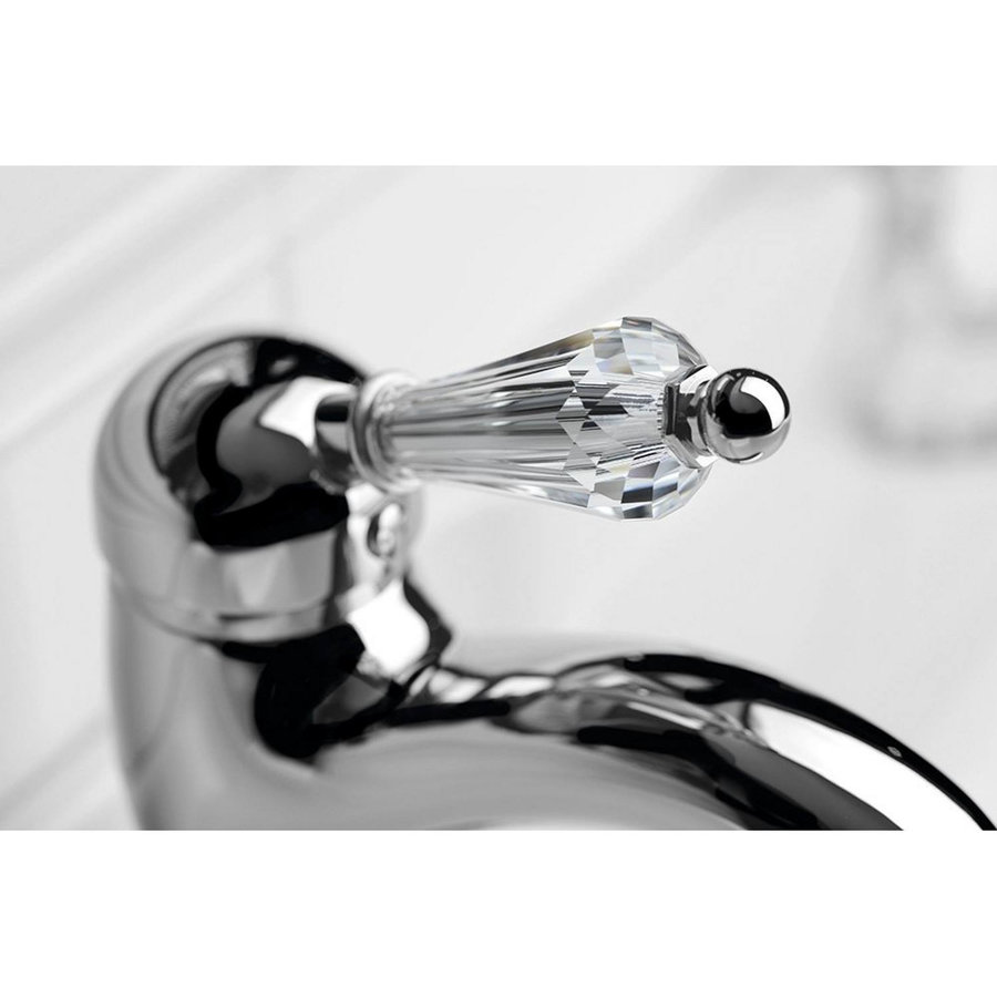 Wastafelmengkraan Sapho KirkÃƒÂ© Retro Kristal 1-hendel Gebogen 18.2 cm Chroom (incl. clickwaste)