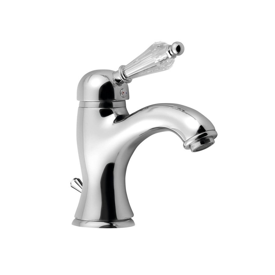 Wastafelmengkraan Sapho KirkÃƒÂ© Retro Kristal 1-hendel Gebogen 18.2 cm Chroom (incl. clickwaste)