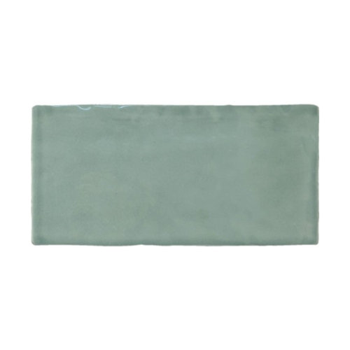 Wandtegel Atlas Jade Brillo 7.5x15 cm Glans Groen (prijs per m2) 
