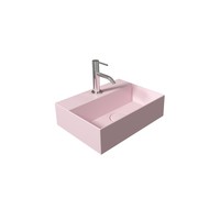 Salenzi Fonteinset Spy 40x30 cm Mat Roze (Keuze uit 8 kranen in 4 kleuren)