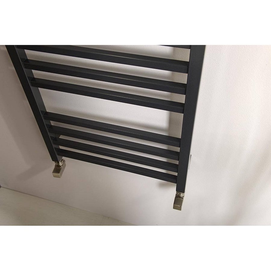 Handdoekradiator Sapho Metro Recht 50x120 cm Antraciet
