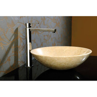 Waskom Sapho Blok Rond 40x12 cm Steen Beige