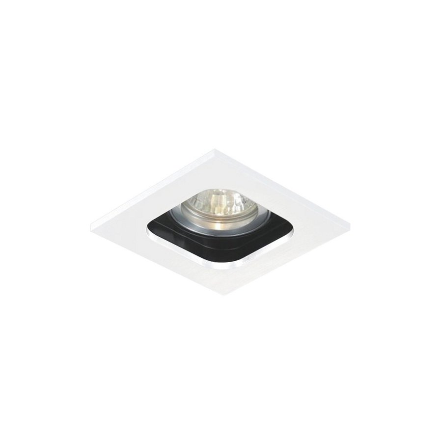 Inbouwspot BWS Led Vierkant 10x10cm Aluminium Wit