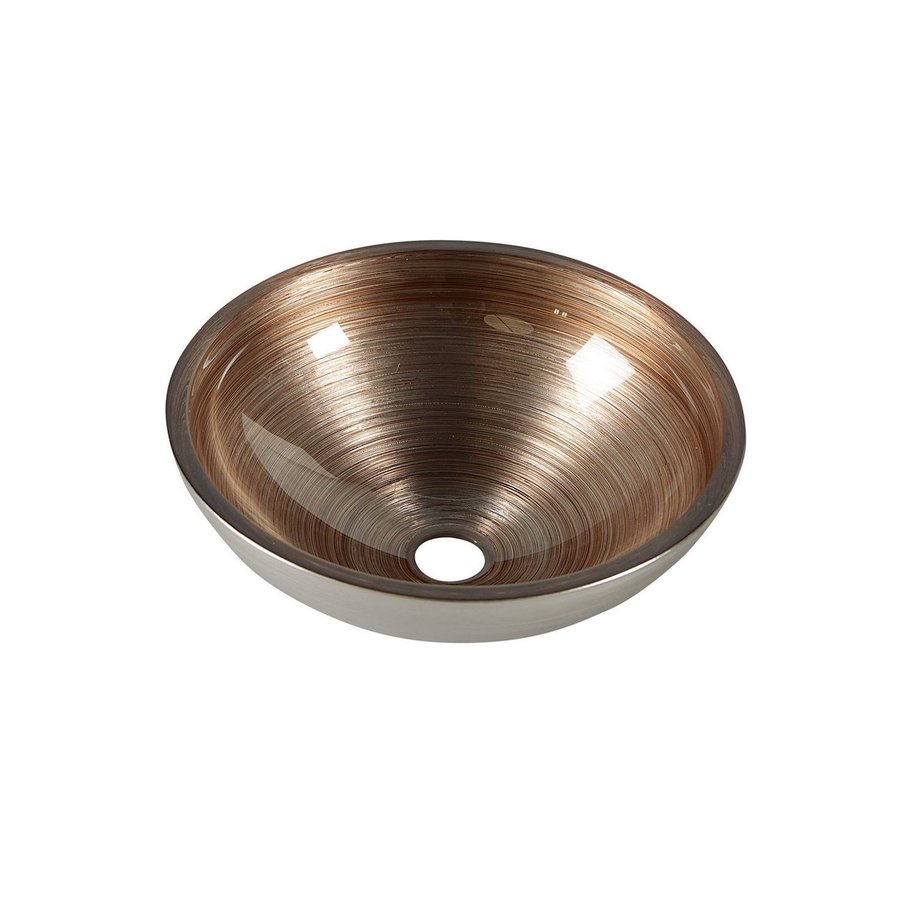 Waskom Sapho Murano Rond 40x14 cm Glas Koper