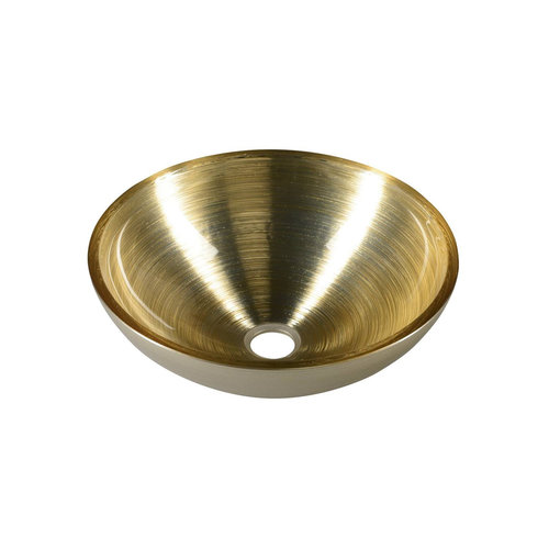 Waskom Sapho Murano Rond 40x14 cm Glas Goud 