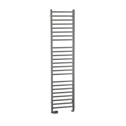 Handdoekradiator Sapho Dina Recht 40x156 cm Metallic Zilver 