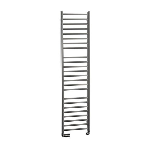 Handdoekradiator Sapho Dina Recht 40x156 cm Metallic Antraciet 