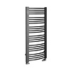 Sapho Handdoekradiator Sapho Egeon Gebogen 59.5x123.8 cm Antraciet