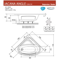 Hoekbad Allibert Jacana 120x120 cm