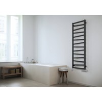 Designradiator Sapho Zig Recht 50x109.6 cm 406W Antraciet