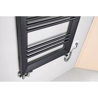 Designradiator Sapho Leontes Recht 59.5x94.4 cm 479W Antraciet