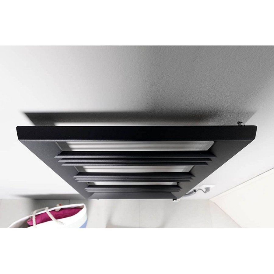 Designradiator Sapho Leontes Recht 59.5x94.4 cm 479W Antraciet