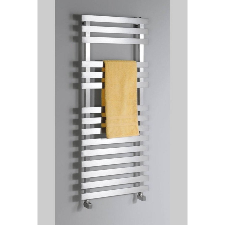 Handdoekradiator Sapho Truva Recht 50x120 cm Geborsteld RVS