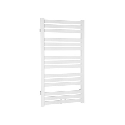 Handdoekradiator Sapho Nevel Recht Middenaansluiting 55.5x104.3 cm 397W Wit 