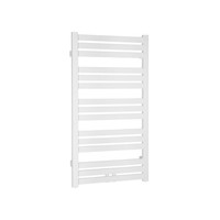 Handdoekradiator Sapho Nevel Recht Middenaansluiting 55.5x104.3 cm 397W Wit