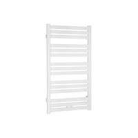 Handdoekradiator Sapho Nevel Recht Middenaansluiting 55.5x158.3 cm 621W Wit