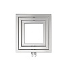 Sapho Designradiator Sapho Monopoli 60x60 cm 312W Zilver