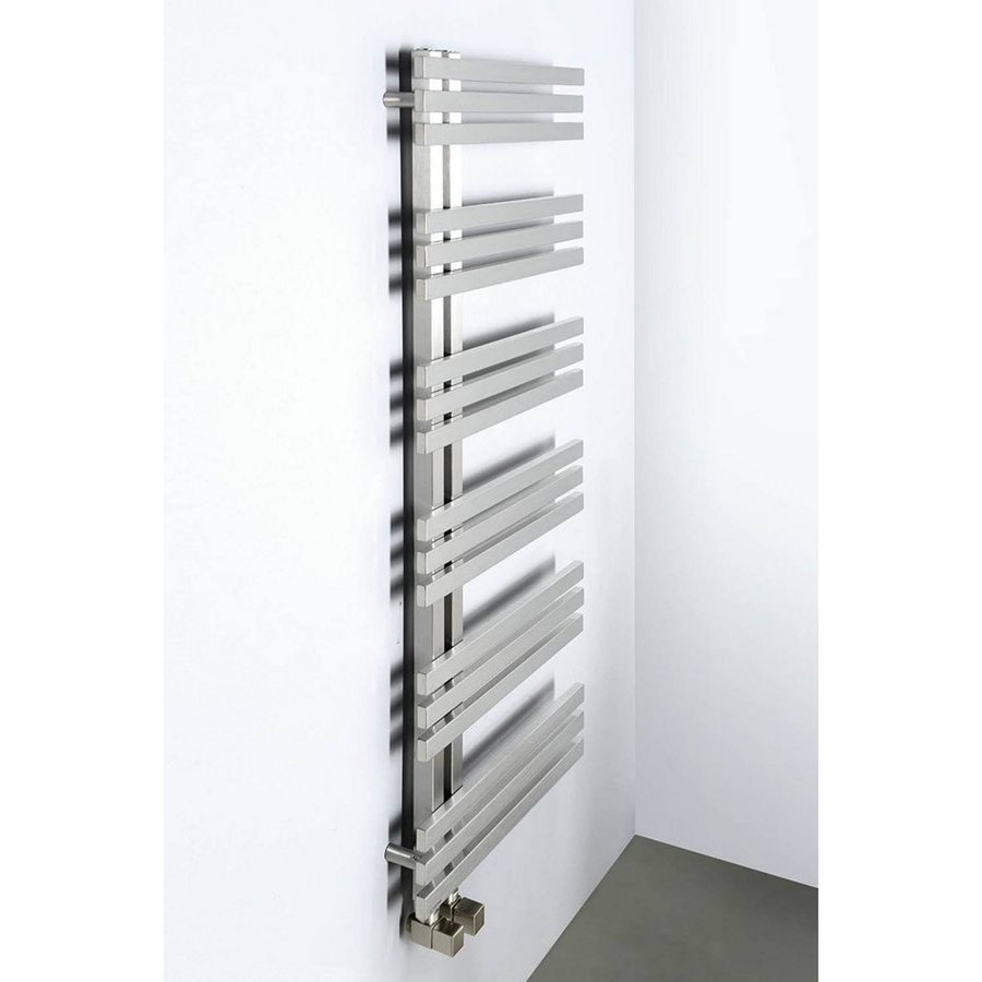 Designradiator Sapho Vista Recht 50x119 cm 307W Geborsteld RVS