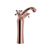 Sapho Wastafelmengkraan Sapho Antea 2-knop Gebogen Hoog 24.5 cm Rose Goud (incl. pop-up waste)