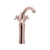 Sapho Wastafelmengkraan Sapho Antea 2-knop Gebogen Hoog 30 cm Rose Goud (incl. pop-up waste)