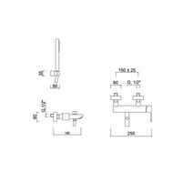 Badmengkraan Sanimex Giulini Badset Met Handdouche HoH 15cm Chroom