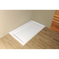 Douchebak Marmer Sapho Irena 130x80x3.5 cm Rechthoek Wit