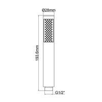 Losse Handdouche Wiesbaden Rond Geborsteld Messing
