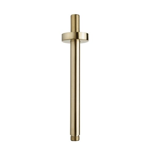 Luxe Douche-Arm Wiesbaden Rond Plafondbevestiging 20 cm Geborsteld Messing 