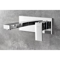 Wastafelmengkraan Inbouw Sapho Latus 1-hendel Uitloop Recht 16.5 cm Chroom