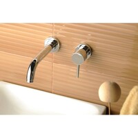 Wastafelmengkraan Inbouw Sapho Rhapsody 1-hendel Uitloop Gebogen 21 cm Chroom