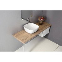 Wastafelmengkraan Inbouw Sapho Latus 1-hendel Uitloop Recht 18 cm Chroom