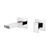 Wastafelmengkraan Inbouw Sapho Latus 1-hendel Uitloop Recht 18 cm Chroom