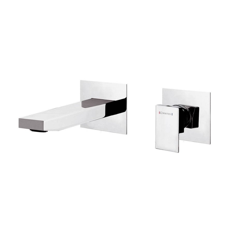 Wastafelmengkraan Inbouw Sapho Latus 1-hendel Uitloop Recht 18 cm Chroom