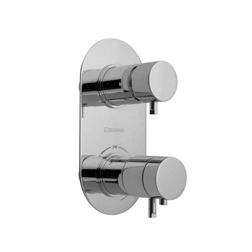 Douchekraan Inbouw Sapho Rhapsody Thermostatisch Afbouwdeel 2-weg Chroom (incl. inbouwdeel) 