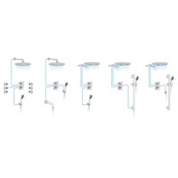 Douchekraan Inbouw Sapho Rhapsody Thermostatisch Afbouwdeel 3-weg Chroom (incl. inbouwdeel)