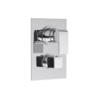 Douchekraan Inbouw Sapho Dimy Thermostatisch Afbouwdeel 3-weg Chroom (incl. inbouwdeel)