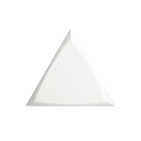 Wandtegel Zyx Triangle Channel White Glossy 15x17 cm Glans Wit