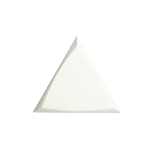 Wandtegel Zyx Triangle Channel White Mat 15x17 cm Mat Wit 