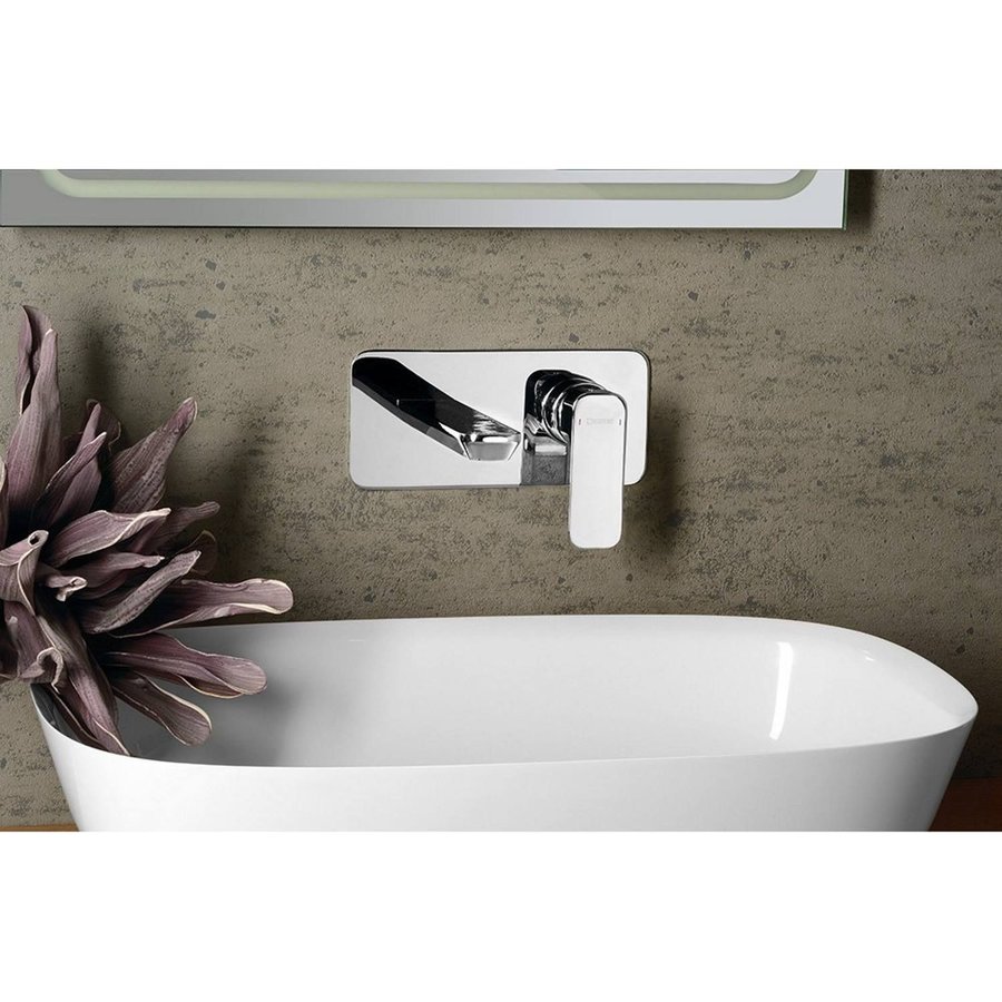 Wastafelmengkraan Inbouw Sapho Spy 1-hendel Uitloop Recht 19 cm Chroom