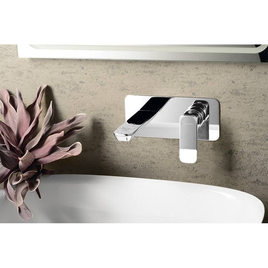 Wastafelmengkraan Inbouw Sapho Spy 1-hendel Uitloop Recht 19 cm Chroom