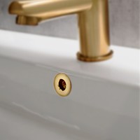 Overloopring Sanitop Voor Wastafel 30mm Goud (Geschikt voor 18 t/m 25 mm)