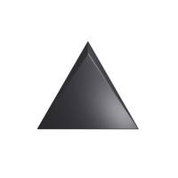 Wandtegel Zyx Triangle Channel Black Mat 15x17 cm Mat Zwart