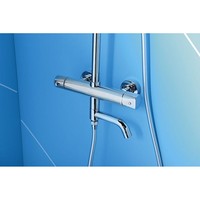 Regendouche Opbouwset Sapho Kimura Douche / Bad Chroom (incl. thermostatische mengkraan)