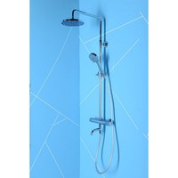 Regendouche Opbouwset Sapho Kimura Douche / Bad Chroom (incl. thermostatische mengkraan)