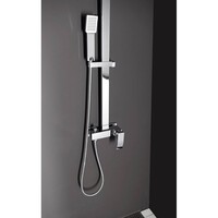 Regendouche Opbouwset Sapho Ginko 20x20 cm Chroom (incl. douchemengkraan)