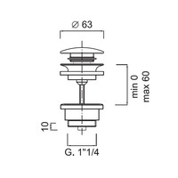 Clickwaste Sanimex Giulini Zonder Overloop 5/4 Mat Wit