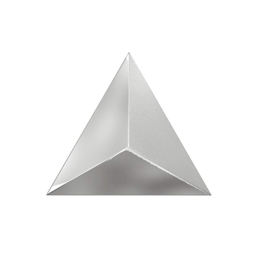 Wandtegel Zyx Metallic Level Silver Laser 15x17 cm Zilver (Per Stuk)