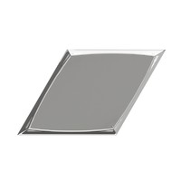 Wandtegel Zyx Metallic Zoom Silver Gloss 15x25.9 cm Glans Zilver (Per Stuk)